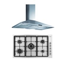 Combo Whirlpool Campana de Pared y Cubierta gas 36" - WAI95ARHWF-WP3550S